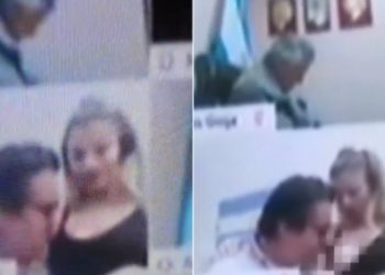 Βουλευτής άρχισε να φιλάει το στήθος της γυναίκας του ενώ βρισκόταν σε διαδικτυακή σύσκεψη[video]