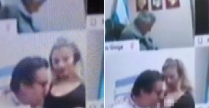 Βουλευτής άρχισε να φιλάει το στήθος της γυναίκας του ενώ βρισκόταν σε διαδικτυακή σύσκεψη[video]