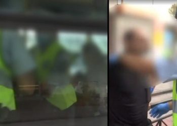 Ζωντανά στην κάμερα: Τον πήραν σηκωτό επειδή δεν φορούσε μάσκα – «Μου έχει πει ο Θεός να μην φοράω» (vid)