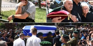 Θρήνος στην κηδεία του άτυχου αλεξιπτωτιστή που σκοτώθηκε μετά από πτώση[Τραγικές Εικόνες]