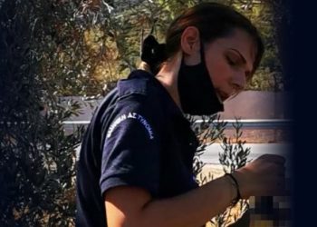 Ειρήνη Μελισσαροπούλου: Αστυνομικός στην πρώτη γραμμή περιφρούρησης στη Μόρια[photos]