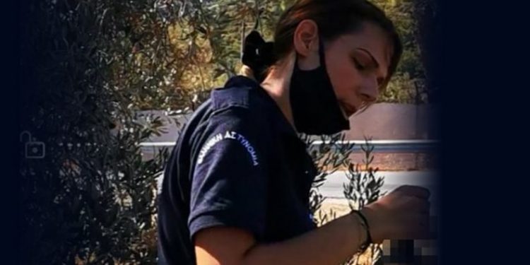 Ειρήνη Μελισσαροπούλου: Αστυνομικός στην πρώτη γραμμή περιφρούρησης στη Μόρια[photos]