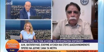 Alldaynews.gr Βατόπουλος: Πρέπει να δούμε ξανά τα μέτρα – Το πρόβλημα είναι οι υπερμεταδόσεις