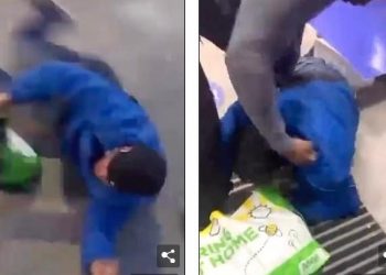 Άγριο ξύλο: Σεκιουριτάς σε σούπερ μάρκετ πέρασε πελάτη για κλέφτη (Video)