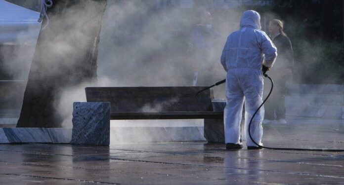 απολύμανση, κορονοϊός, κορωνοϊός, covid19, covid-19