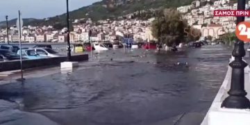 Σεισμός 6,7 ρίχτερ στην Σάμο – Ζημιές σε σπίτια και δρόμους – Τρίτο τσουνάμι χτύπησε το νησί
