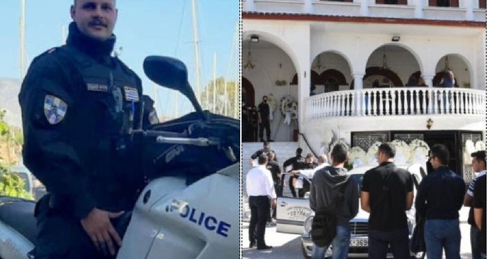 Λάρισα: Θρήνος και οδυρμός στην κηδεία του 24χρονου αστυνομικού[photos]