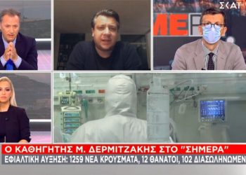 Δερμιτζάκης: Φοβάμαι ότι μπορεί να ζήσουμε στην Ελλάδα σκηνές Ιταλίας με 6.000 κρούσματα