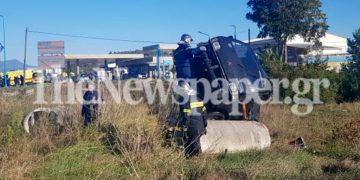 Alldaynews.gr Τούμπαρε ΙΧ και κατέληξε σε χωράφι (pics, video)