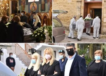 Θρήνος στην κηδεία του Κλεάνθη Τσιρώνη-Λύγισε η σύζυγός του[photos]