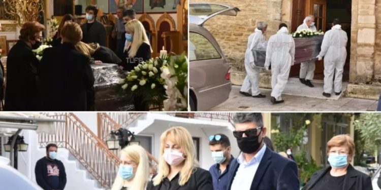 Θρήνος στην κηδεία του Κλεάνθη Τσιρώνη-Λύγισε η σύζυγός του[photos]