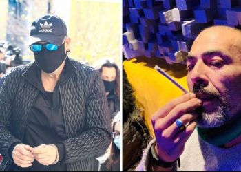 Ο Βαλάντης πόζαρε με ύποπτο τσιγάρο για συμπαράσταση στο Νότη Σφακιανάκη