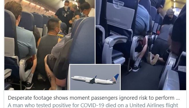 Χάος σε πτήση: Επιβάτες προσπαθούσαν με τεχνητή αναπνοή να επαναφέρουν άντρα με κορωνοϊό!
