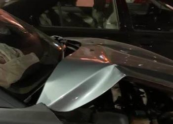 Σοβαρό τροχαίο για τον Νίκο Ξυλούρη: Σμπαράλια το αυτοκίνητο (pics)