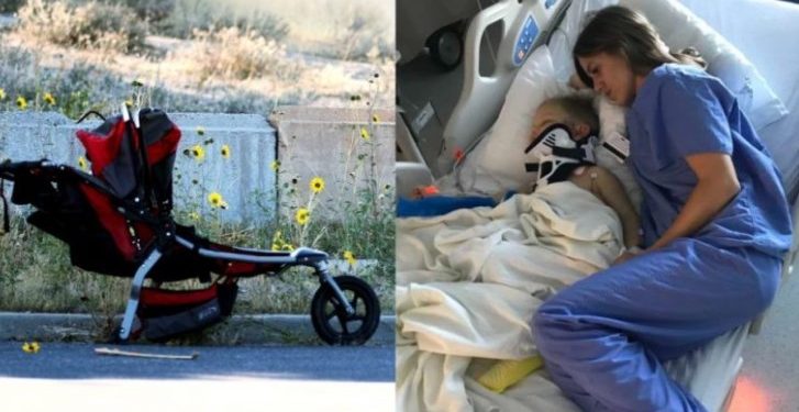 Alldaynews.gr Είδα τα παιδιά μου να χάνονται-Το αυτοκίνητο χτύπησε το καρότσι και εκτοξεύτηκαν 5 μέτρα μακριά