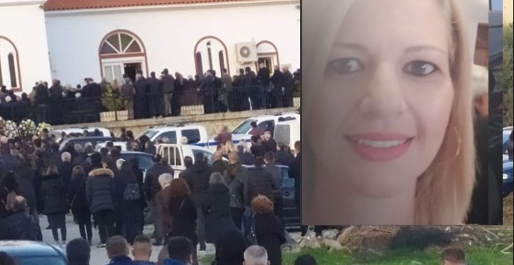 Ράγισαν και οι πέτρες στην κηδεία της 37χρονης Όλγας και της 3χρονης κορούλας της[photos]