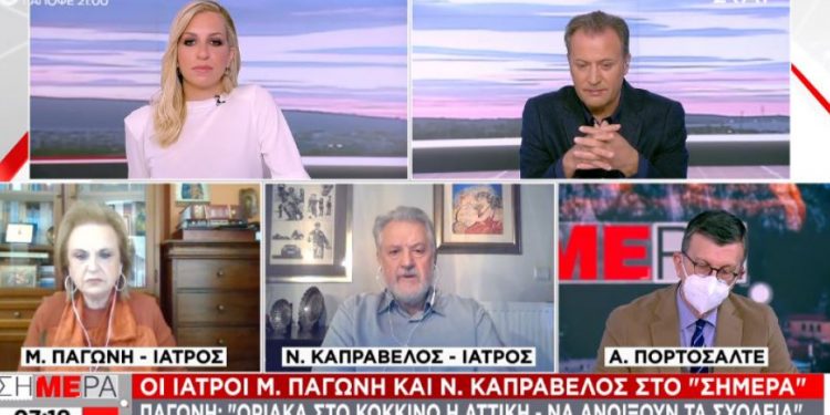 Παγώνη: Μόνο με τεστ σε μαθητές και καθηγητές κάθε εβδομάδα να ανοίξουν τα σχολεία