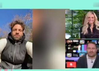 Ο Αργυρός γυμνάζεται και η Μαλέσκου σχολιάζει: Αν κρίνω από τα μαλλάκια του, νομίζω είναι λίγες μέρες