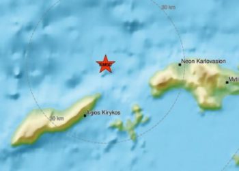 Πριν Λίγο: Σεισμός σε Ικαρία και Σάμο