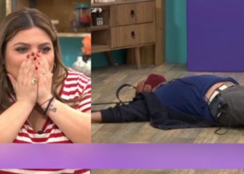 Σωριάστηκε στο πάτωμα ο Στέλιος Κλώνος – Tρόμαξε η Δανάη Μπάρκα (video)