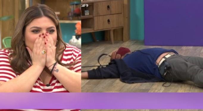 Alldaynews.gr Σωριάστηκε στο πάτωμα ο Στέλιος Κλώνος – Tρόμαξε η Δανάη Μπάρκα (video)