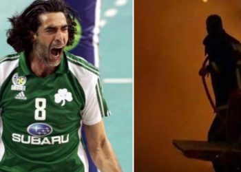 Νέα Σμύρνη: Ο βολεϊμπολίστας πυροσβέστης που έσβησε τις φωτιές στα επεισόδια[photos]