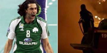 Νέα Σμύρνη: Ο βολεϊμπολίστας πυροσβέστης που έσβησε τις φωτιές στα επεισόδια[photos]