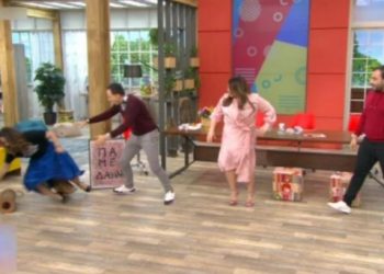 Επική τούμπα στον αέρα του «Πάμε Δανάη»! Σωριάστηκε η Ελιάνα Χρυσικοπούλου[video]