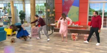 Επική τούμπα στον αέρα του «Πάμε Δανάη»! Σωριάστηκε η Ελιάνα Χρυσικοπούλου[video]