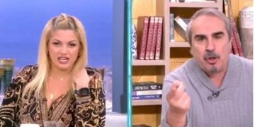 Alldaynews.gr Άγριος καβγάς στον αέρα: «Είναι λεκές! Μη μου κουνάς το δάχτυλο! Σε μένα το λες αυτό;»