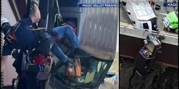 Alldaynews.gr Απίστευτη επιχείρηση διάσωσης: Ζευγάρι ήταν εγκλωβισμένο σε Ι.Χ που κρεμόταν από τα 30 μέτρα (vid)