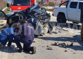 Ένας νεκρός και τέσσερις τραυματίες σε τροχαίο δυστύχημα στην Καβάλα[photos]
