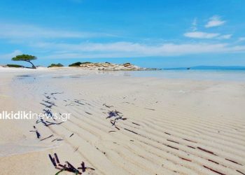 Alldaynews.gr Χαλκιδική: Απίστευτες εικόνες! Εξαφανίστηκε… η θάλασσα σε μαγευτική παραλία