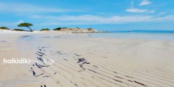 Alldaynews.gr Χαλκιδική: Απίστευτες εικόνες! Εξαφανίστηκε… η θάλασσα σε μαγευτική παραλία