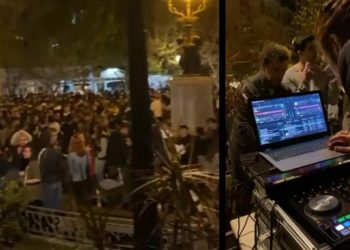 Χαμός και στην Κυψέλη: Κορονοπάρτι με DJ και εκατοντάδες άτομα (video)