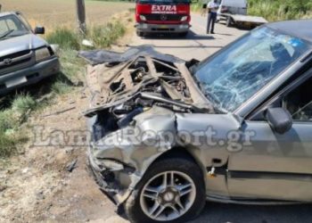 Λαμία: Σοβαρό τροχαίο με τέσσερις τραυματίες[video]