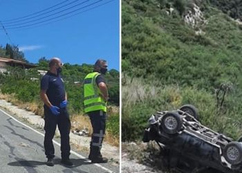 Νέα Τραγωδία: Έπεσαν σε γκρεμό 15 μέτρων-Νεκρός ο οδηγός[Φωτογραφίες]