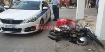 Πριν Λίγο-Σοκαριστικό τροχαίο: Ντιλιβεράς εκτινάχθηκε στην κολώνα[Φωτογραφίες]