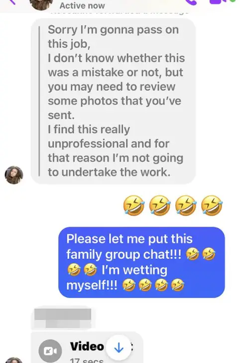 Έστειλε κατά λάθος γυμνή φωτογραφία της σε τρεις ανθρώπους που ήθελε να εργαστούν στο σπίτι της
