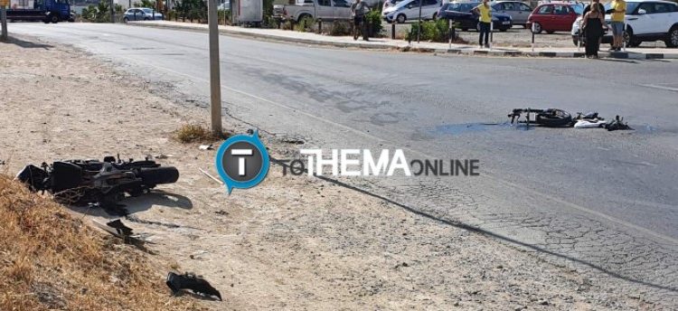 Κόπηκε στα 2 η μοτοσυκλέτα-Σοκαριστικό τροχαίο με Αστυνομικό στην Κύπρο[photos]