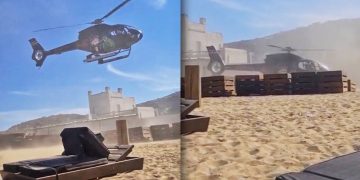 Alldaynews.gr Μύκονος: H στιγμή που ο επιχειρηματίας προσγειώνεται με το ελικόπτερο μέσα σε beach bar (video)