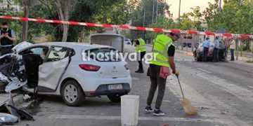 ΠΡΙΝ ΑΠΟ ΛΙΓΟ: Τροχαίο στο κέντρο της Θεσσαλονίκης – Δύο νεκροί (pics)