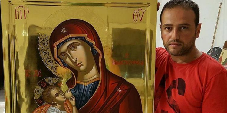 Alldaynews.gr Αιφνίδιος θάνατος για 42χρονο αγιογράφο στον Βόλο – “Σταματήστε τα fake news, δεν πέθανε από το εμβόλιο” λέει η σύζυγός του