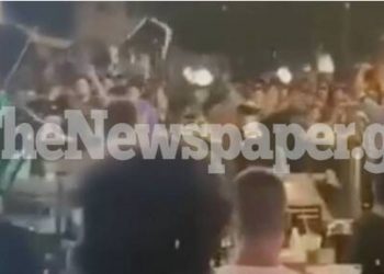 Βόλος: «Το ξύλο της αρκούδας» έξω από μπαράκια (vid)