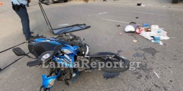 Σοβαρό τροχαίο: Nτελιβεράς τράκαρε με γκρέιντερ[video]