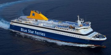 Alldaynews.gr Τροχαίο ατύχημα μέσα στο γκαράζ του Blue Star Myconos-Δύο τραυματίες