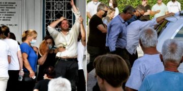 Συγκλόνισε ο επικήδειος της Γαρυφαλλιάς: «Έριξες από τα βράχια όλη την οικογένειά της»[photos]