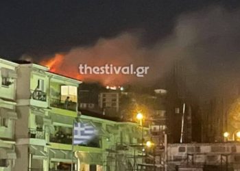 Θεσσαλονίκη: Μεγάλη φωτιά κοντά στη Νέα Ευκαρπία[video]