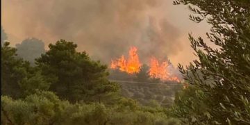 Alldaynews.gr Ανεξέλεγκτη η φωτιά στη Ρόδο: Xωρίς ρεύμα το νησί – Eκκένωση οικισμών