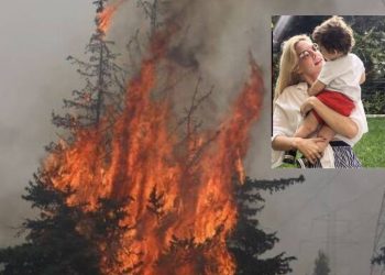 Ραγίζει καρδιές η ανάρτηση της Μαντώ Γαστεράτου δίπλα απο τις φλόγες: «Αυτός είναι ο κόσμος που σε έφερα, συγγνώμη»